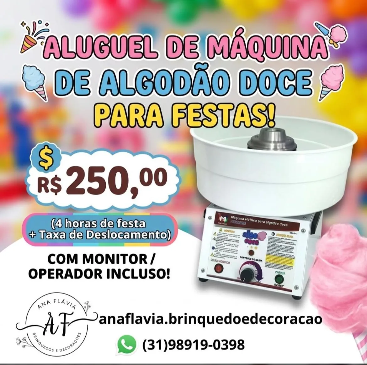 Máquina de Algodão Doce